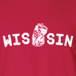 WIS[]SIN, Red, Unisex, T-shirt