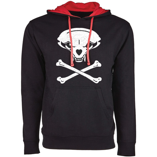 Jolly Badger, Black and Red, Unisex Hoodie