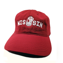 Load image into Gallery viewer, WIS[]SIN, Red, Baseball Cap