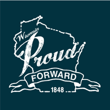 Load image into Gallery viewer, Wisconsin Proud, Navy, Unisex, T-shirt