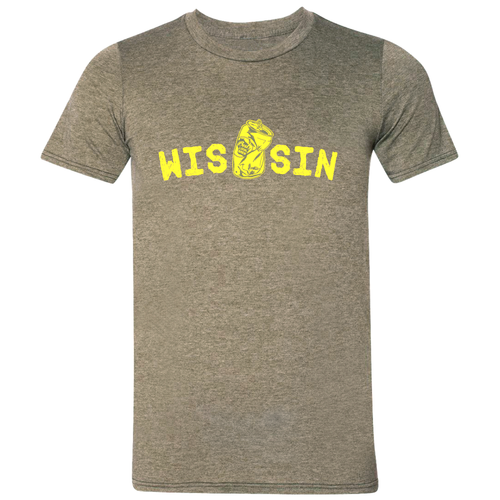 WIS[]SIN, Green & Gold, Unisex, T-shirt